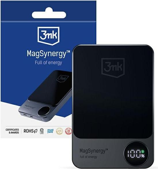 Produktbild 3MK MagSynergy 10000mAh / 3,7V/37Wh 5V-2A/9V-2,22A/12V-1,5A 18W (max.) (10000 mAh, 18 W, 18 Wh)