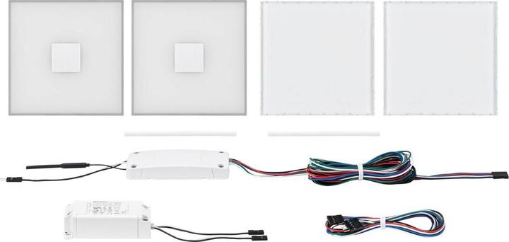 Set base di piastrelle quadrate LumiTiles (RGBW, 1 cm, Interno)