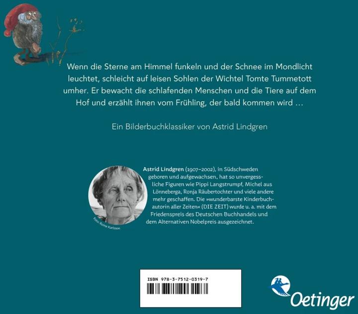 Actual product image Tomte Tummetott (German, Astrid Lindgren, 2022)