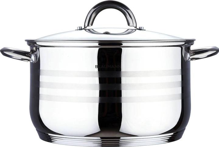 Image du produit Blaumann Casserole avec couvercle 7.6L Ø 26cm Gourmet Line (26 cm, Casserole, Acier inoxydable)