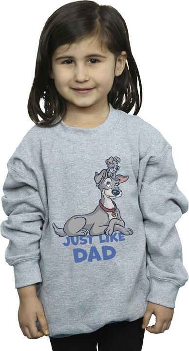 Produktbild Disney Lady And The Tramp Just Like Dad Sweatshirt Mädchen (140, 146)