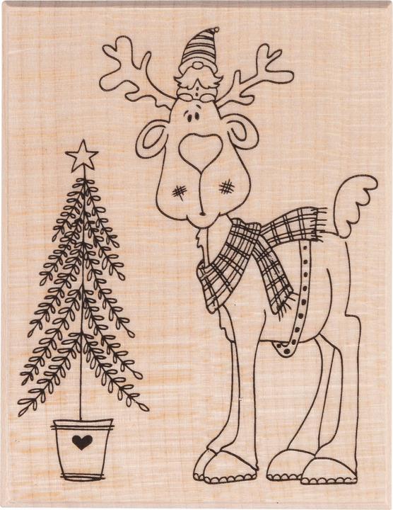 Actual product image Butterer Stamp "Secret Santa in Luck