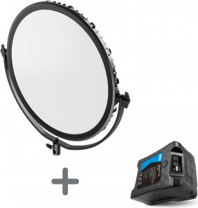Produktbild Newell Air Artha XL LED-Lampe und BP-95 LCD-V-Mount-Akku-Set