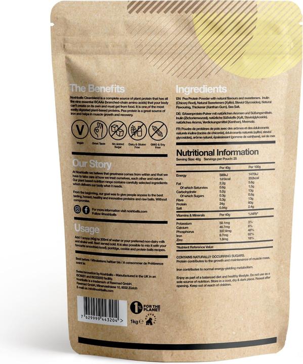 Produktbild Noshballs Cleanblend (Vanille, 1 Stk., 1000 g)