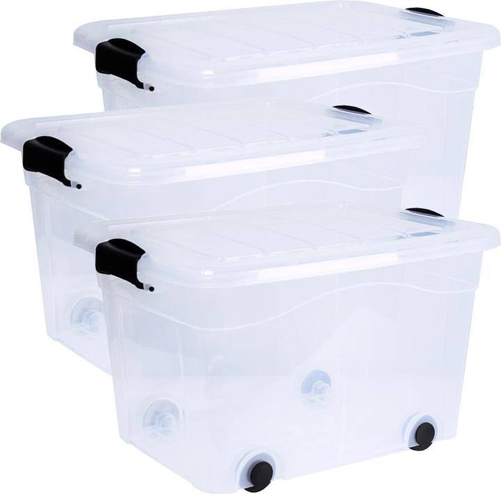Actual product image Siena Home Storage box 40 l with wheels (53 x 40 x 32 cm, 40 l)