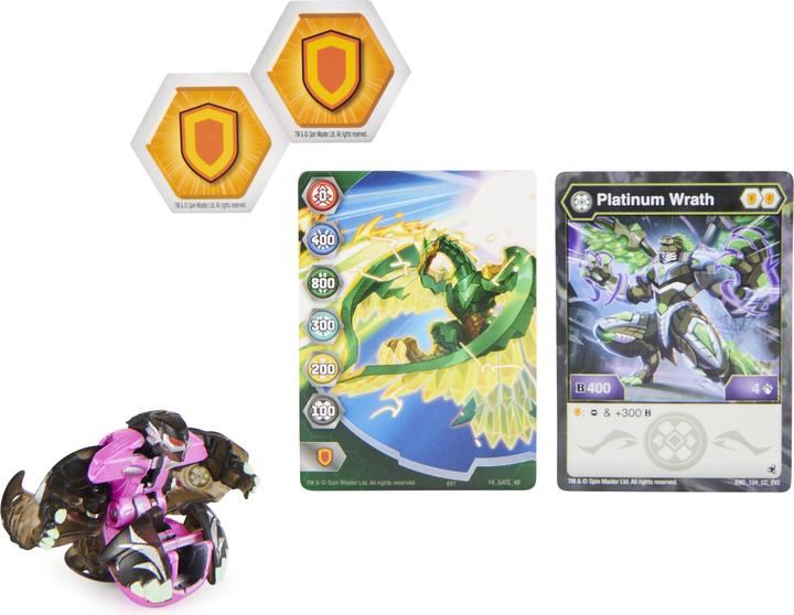 Produktbild Spin Master Bakugan Evolutions, Wrath, Platinum Series True Metal, 2 BakuCores und Charakterkarte