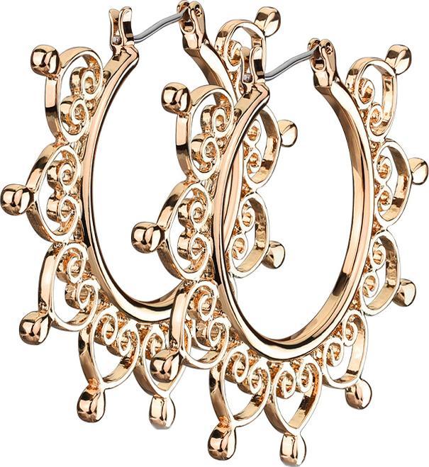 Immagine prodotto Star Piercing Orecchini con cuori in filigrana d'oro rosa (Acciaio chirurgico 316L, Ottone)