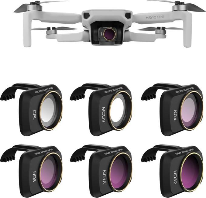 Image du produit Sunnylife Filtre d'objectif 6 en 1 MM-FI9258 pour DJI Mavic Mini / Mini 2 (Objectif de drone, DJI Mavic Mini)