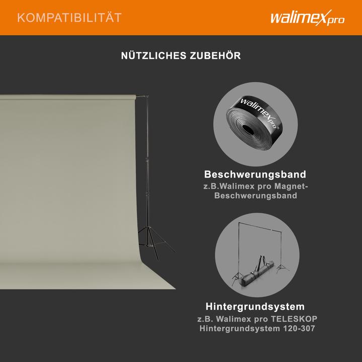 Produktbild Walimex pro Hintergrundkarton 2,72x10m, warm grey (272 cm, 1000 cm)