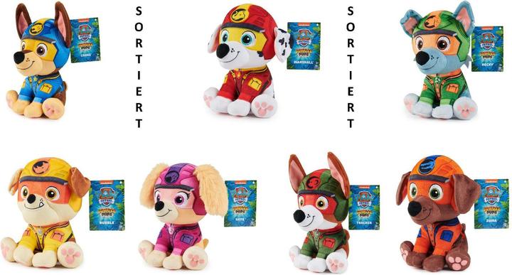 Produktbild Spin Master Paw Patrol Jungle Pups, 20,3cm grosses Chase-Plüschtier, Kinderspielzeug für Jungen und Mädchen (19.05 cm)