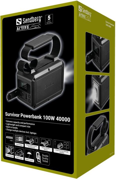 Produktbild Sandberg Survivor (40000 mAh, 100 W, 148 Wh)