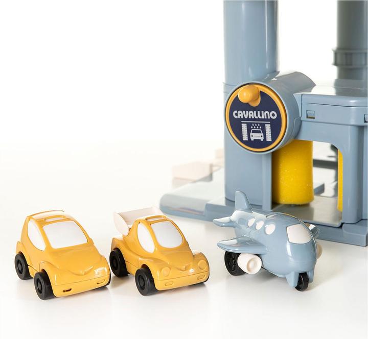 Actual product image Polesie Cavallino 7-stöckiger Garagenturm mit Autos in Pastellfarbe