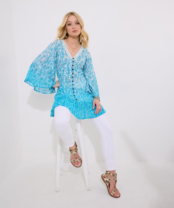 Produktbild Joe Browns Ombre Shimmr Detail Button-Down Boho Blouse (10)