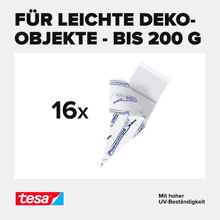 Produktbild tesa Powerstrips Transparent Deco (0.20 kg)