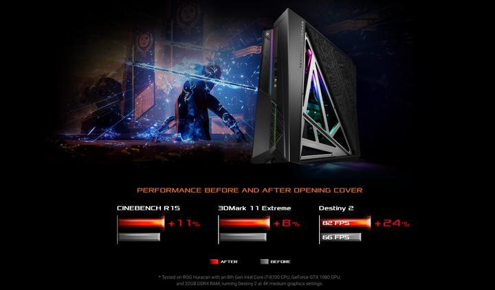 Produktbild ASUS ROG Huracan G21CN-CH015T (Intel Core i7-8700, 32 GB, 512 GB, GeForce GTX 1080)