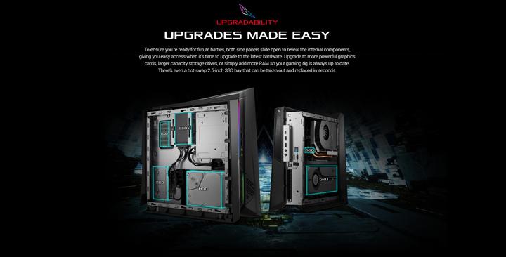 Produktbild ASUS ROG Huracan G21CN-CH015T (Intel Core i7-8700, 32 GB, 512 GB, GeForce GTX 1080)