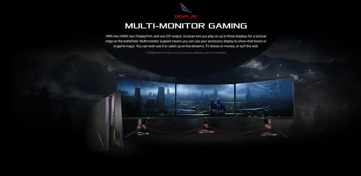 Produktbild ASUS ROG Huracan G21CN-CH015T (Intel Core i7-8700, 32 GB, 512 GB, GeForce GTX 1080)