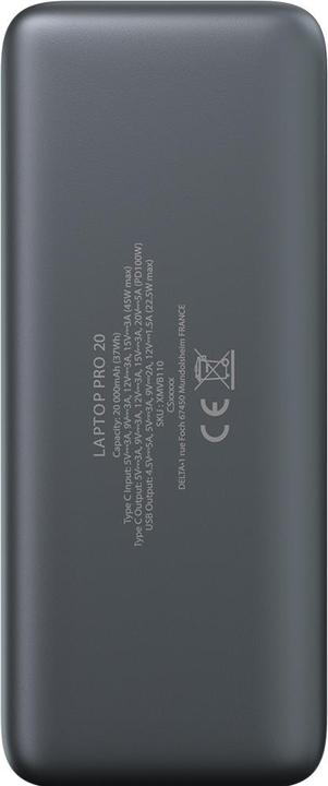 Actual product image Livoo Laptop Pro 20 - Powerbank PD 100W - 20000mAh (20000 mAh, 100 W, 37 Wh)
