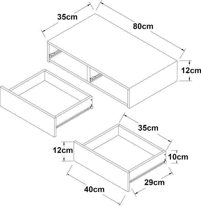Actual product image En.Casa Karstula (80 x 35 x 12 cm)