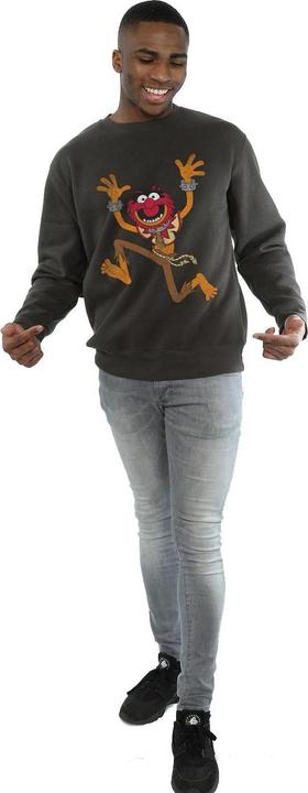 Actual product image Gildan Mens Classic Animal Heather Sweatshirt (S)