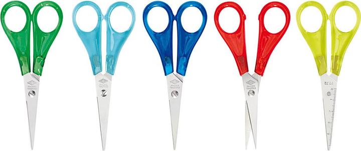 Produktbild Magni Bastelschere spitz, 13cm farbig sort. auf SB-Karte (13 cm)