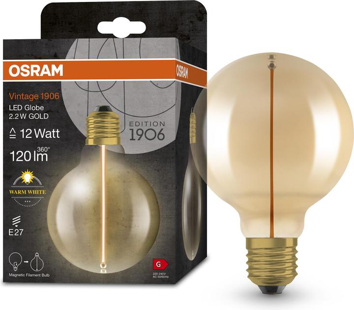 Productafbeelding Ledvance LED-lamp (E27, 2.20 W, 120 lm, 4 x, G)