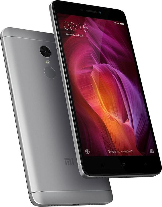 Produktbild Xiaomi Redmi Note 4 (64 GB, Gray, 5.50", Hybrid Dual SIM, 13 Mpx, 4G)