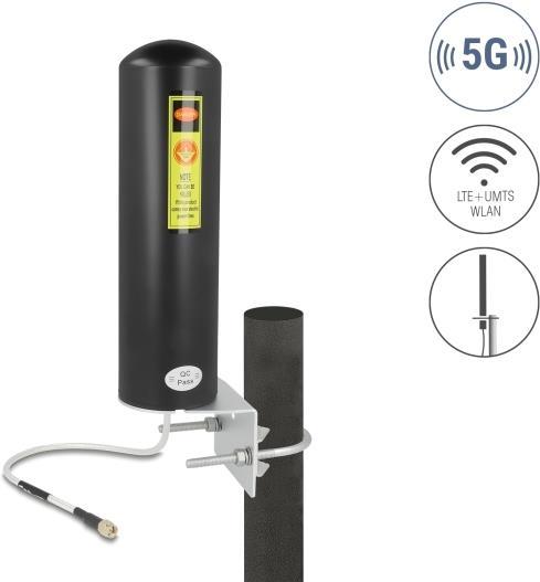Produktbild Delock 5G LTE Antenne SMA Stecker 3 - 5 dBi starr omnidirekt (5G)