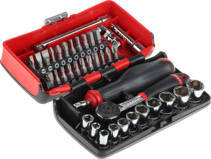 Produktbild Facom Steckschlüsselsatz metrisch 1/ (11 mm, 14 mm, 7 mm, 8 mm, 6 mm, 9 mm, 12 mm, 13 mm, 10  mm, 5 mm, 4 mm)