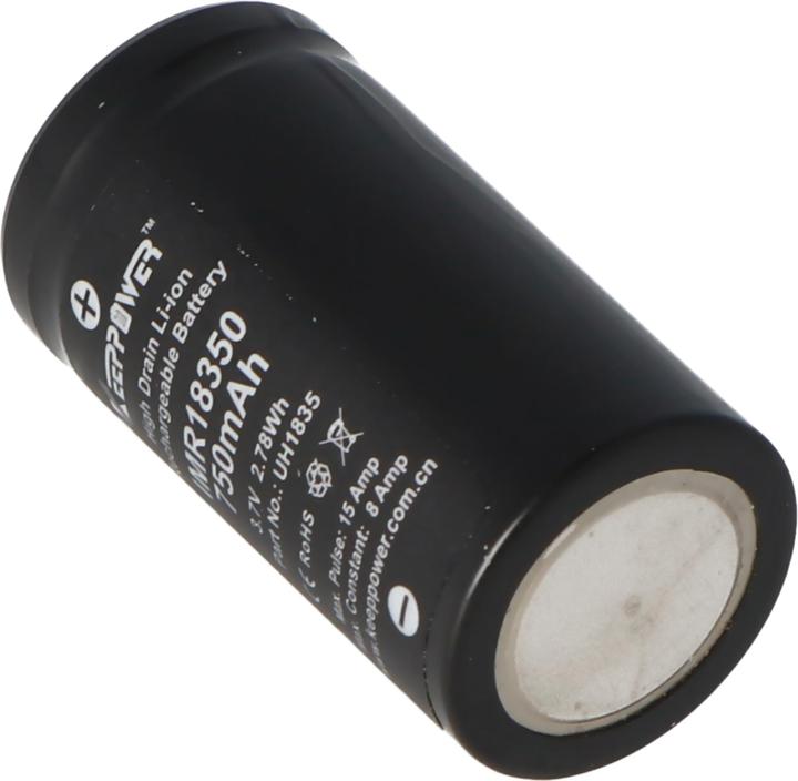 Immagine prodotto Keeppower Batteria IMR18350 (1 pz., 18350, 750 mAh)