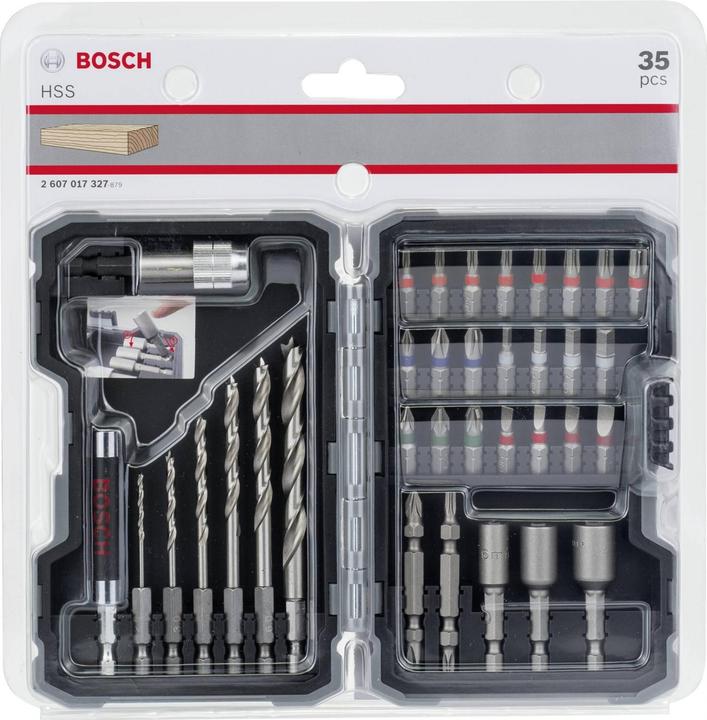 Immagine prodotto Bosch Professional Zubehör Set di punte e trapani per legno (2,0/3,0/4,0/5,0/6,0/8,0 mm)