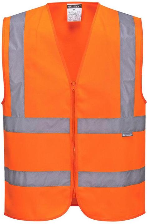Image du produit Portwest Gilet HiVis Avec fermeture à glissière avant Sécurité (M)