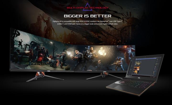Actual product image ASUS ROG Zephyrus M GM501GS-EI004T (15.60", Intel Core i7-8750H, 16 GB, 512 GB, CH)