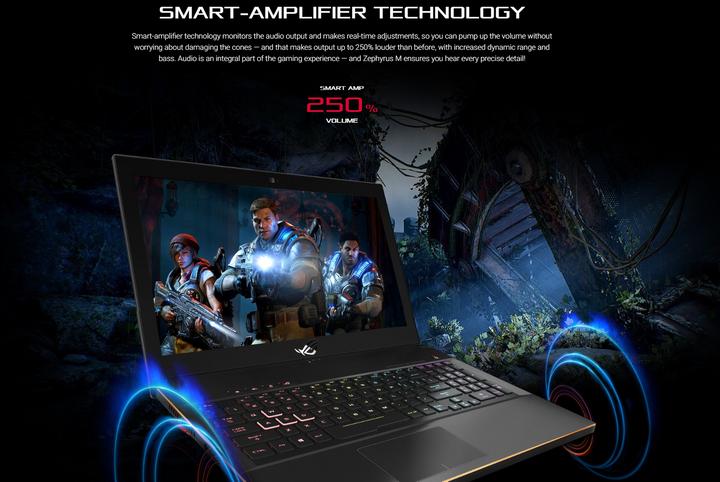 Actual product image ASUS ROG Zephyrus M GM501GS-EI004T (15.60", Intel Core i7-8750H, 16 GB, 512 GB, CH)
