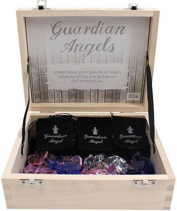 Image du produit Something Different Figurines d'anges gardiens en verre (boîte de 24) (20 x 20 x 16 cm)