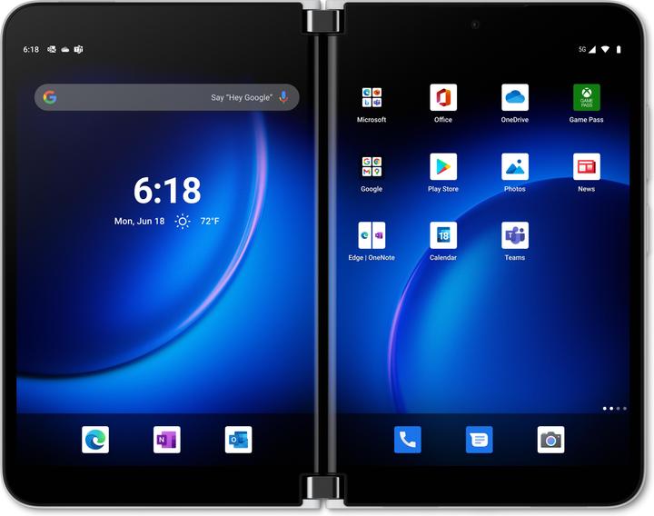 Produktbild Microsoft Surface Duo 2 B2B (128 GB, Glacier, 8.30", SIM + eSIM, 12 Mpx, 5G)
