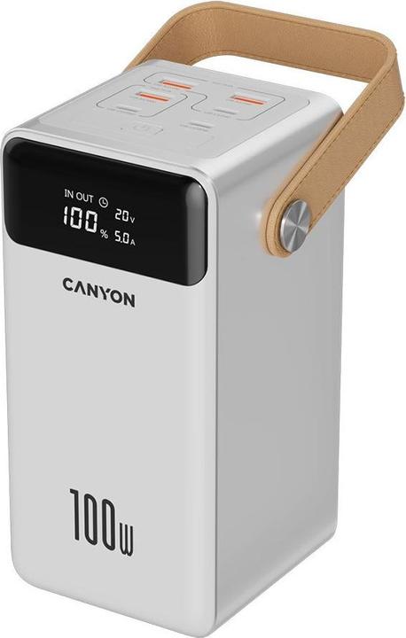 Canyon Power bank OnPower 610 metal 60000 mAh PD100W Bianco (60000 mAh)