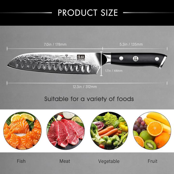 Produktbild Shan Zu Pro Series Santokumesser (17.80 cm)