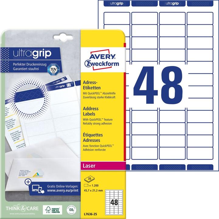 Image du produit Avery Forme d'onde de choc L7636
