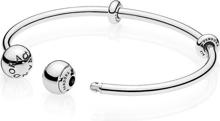 Pandora Logo Armreif mit Kugelverschluss