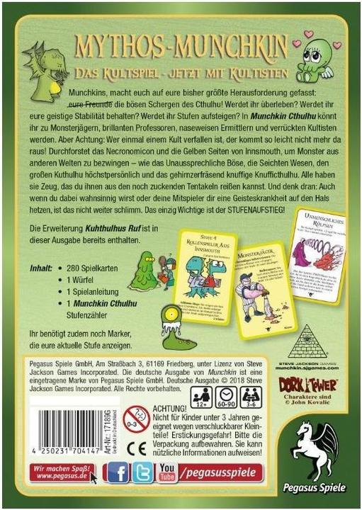 Produktbild Pegasus Munchkin Cthulhu 1+2 (Deutsch)