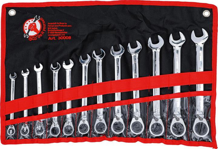 Produktbild BGS Ratschenring-Maulschlüssel-Satz (8 mm, 9 mm, 10 mm, 11 mm, 12 mm, 13 mm, 14 mm, 15 mm, 16 mm, 17 mm, 18 mm, 19 mm)