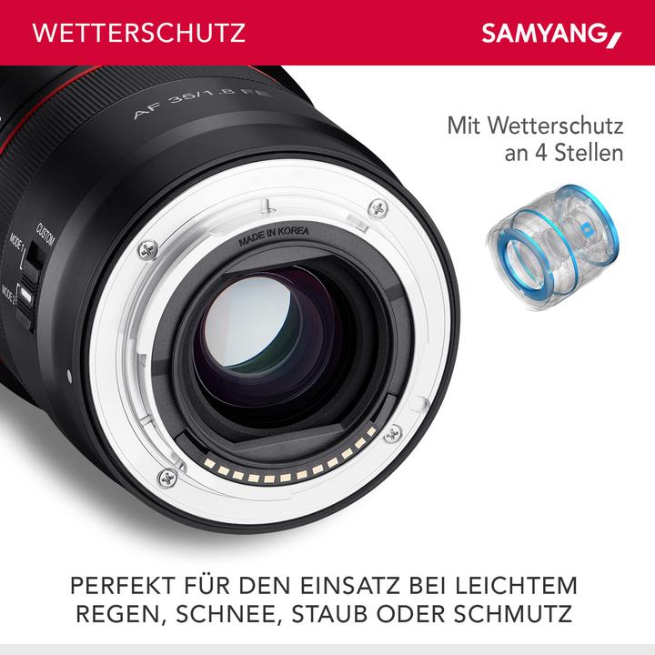 Actual product image Samyang AF 35mm f/1.8 Sony E-Mount (Sony E, full size)