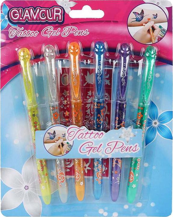 Actual product image Roost Glitter tattoo pens