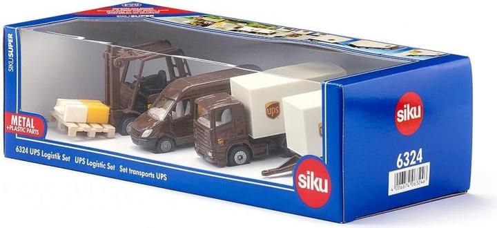 Actual product image Siku UPS Logistics Set Super, 3 vehicles, approx. 1:87, from 3+
