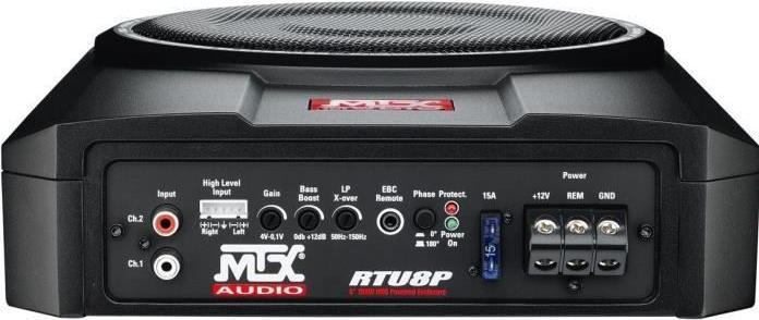 Actual product image MTX Audio RTU8P Underseat Subwoofer met versterker - 150W (600 W)