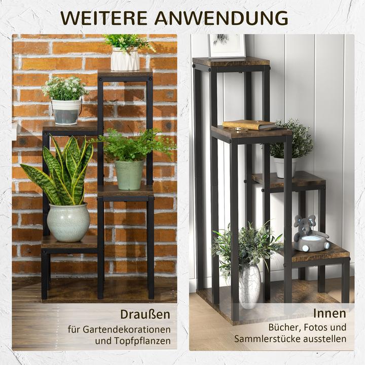 Image du produit Outsunny Porte-plantes à 4 niveaux