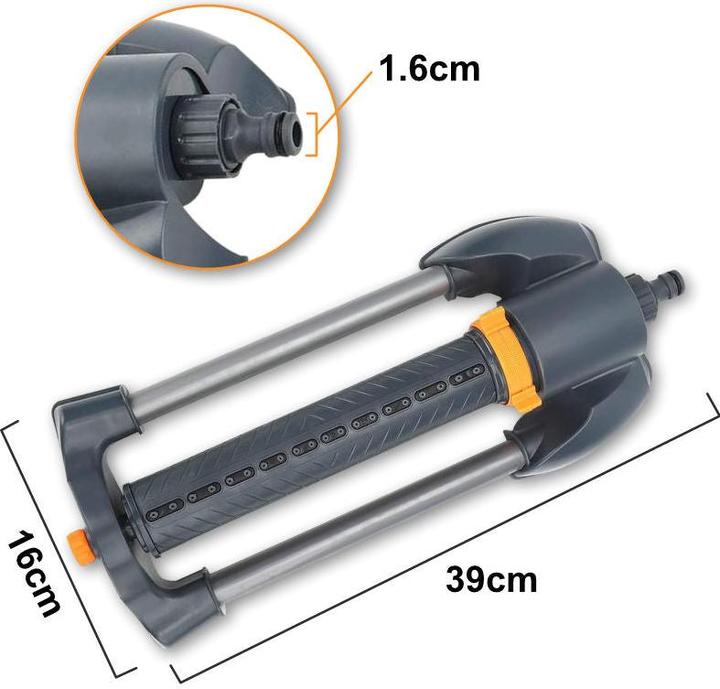 Produktbild Hermex Rasensprenger Gartensprinkler Beregnungsanlage Bewässerungssystem (Viereckregner)