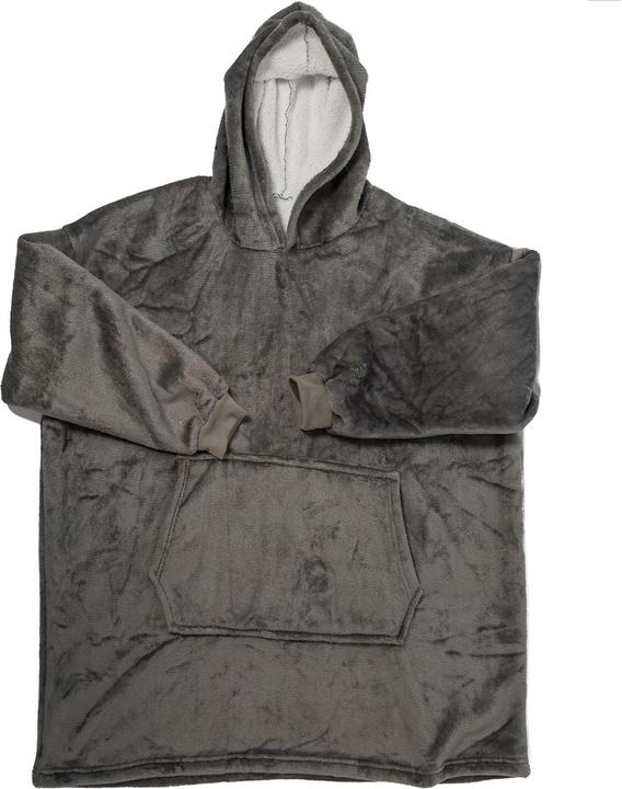 Actual product image Out of the blue Cosy blanket with sleeves, hood & fanny pack (90 x 80 cm)