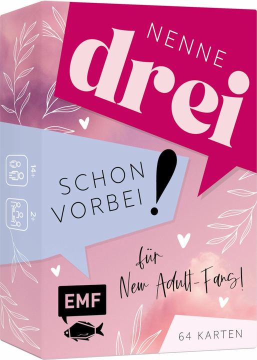 Produktbild Kartenspiel: Nenne drei – schon vorbei!... für New Adult-Fans! (Deutsch)